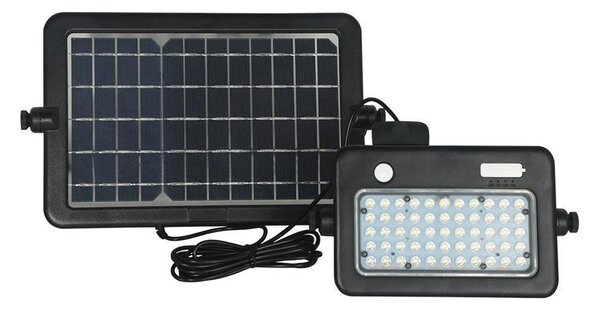 Proiettore LED Solar V-TAC 10W USB Nero IP65 VT-788-10 4000K 1100lm