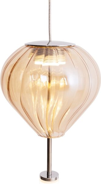 Lampada a sospensione LED PALLONCINI bianco-cromata 6W, bianco caldo, 480 lm, metallo, dimensioni: 180x12x12 cm, IP20, Maxlight