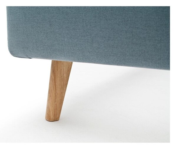 Letto matrimoniale imbottito blu polveroso rete non inclusa 160x200 cm Mattis – Meise Möbel