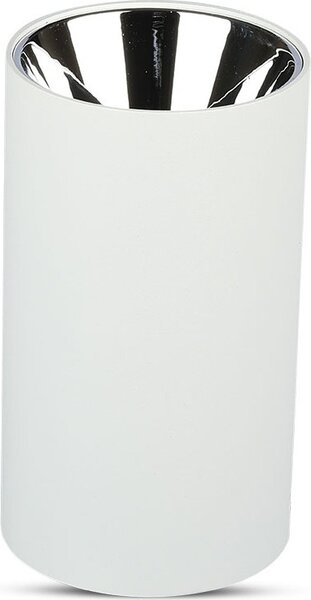 Faretto LED V-TAC - Montaggio a parete - GU10 - IP20 - Bianco + cromo