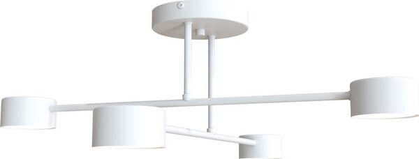 Lampada da soffitto minimalista bianca HALO 4xGX53 8W Emibig