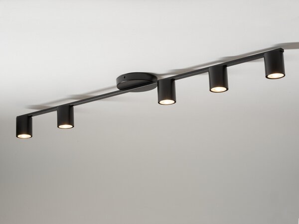 Lampada da soffitto moderna nera decorativa a cinque spot 5xGU10 25W Sky Sigma Lighting