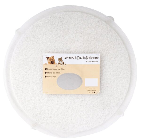 Tappetino da doccia e da bagno per animali domestici 50 cm rotondo cane gatto pulizia cura accessori