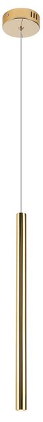 Lampada a sospensione LED ORGANIC dorata 1W, bianco caldo, 360 lm, metallo, dimensioni: 190 x 2,5 x 2,5 cm, IP20, Maxlight