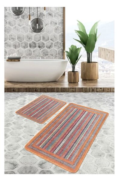 Set di tappetini per il bagno in velluto 2 pz 60x100 cm – Mila Home