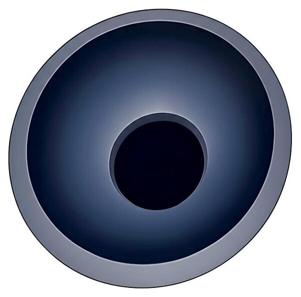 Plafoniera LED rotonda COCO blu 18 W, luce calda 2100 lm, metallo, dimensioni: 12x60x60 cm, IP20, Light Prestige