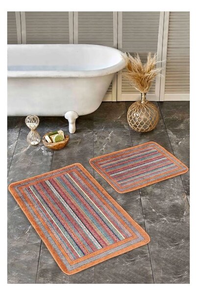 Set di tappetini per il bagno in velluto 2 pz 60x100 cm – Mila Home