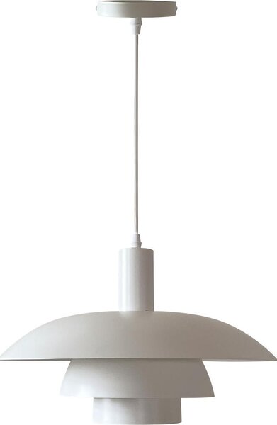 Lampada a sospensione moderna per isola cucina, bianca, rotonda, Ø38 cm, 1xE27, 60 W, FERRO Milagro