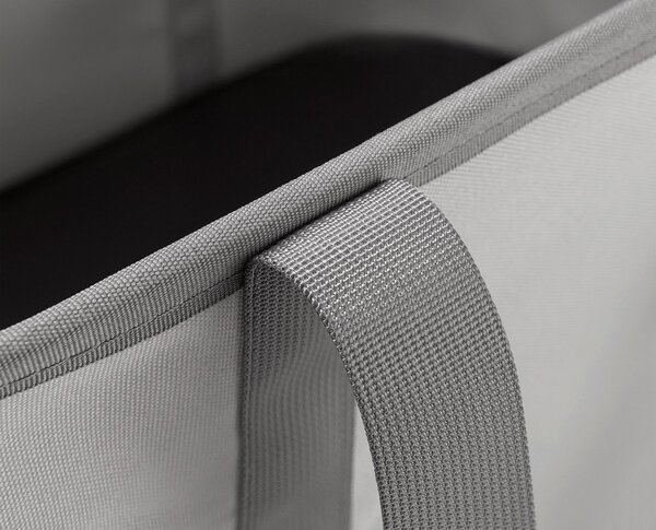 Cesta per il bucato grigia in tessuto pieghevole 35 l Duo – Joseph Joseph
