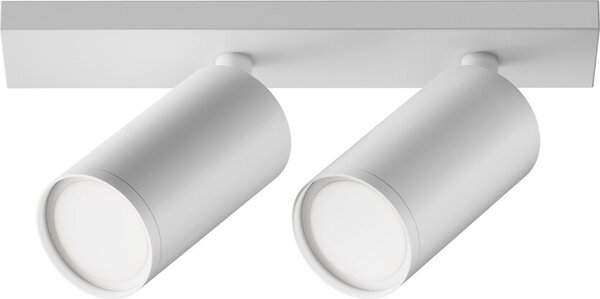 Maytoni FOCUS S, plafoniera a 2 luci, alluminio, dimmerabile, bianco