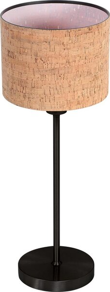 Anne Lighting - lampada da tavolo - Noor - naturale nero - metallo tessile - lampada da comodino - E27 - 4422ZW
