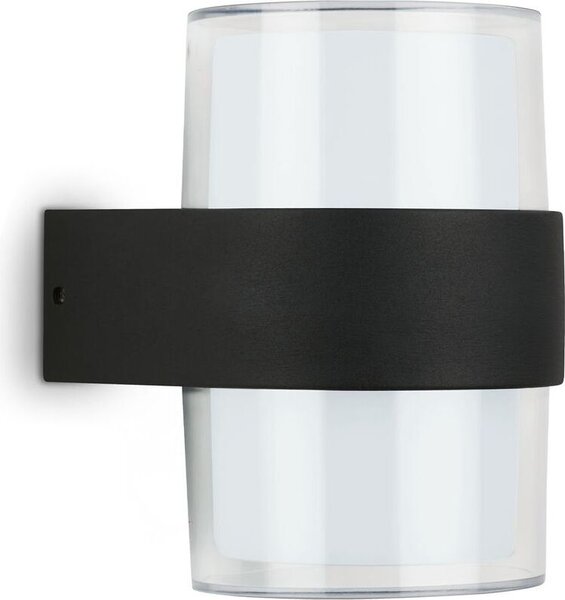 TELEFUNKEN - Lampada da esterno a LED IP44, Lampada da esterno a LED, 4000K bianco neutro, nero, 130x95x105 mm (LxWxH)