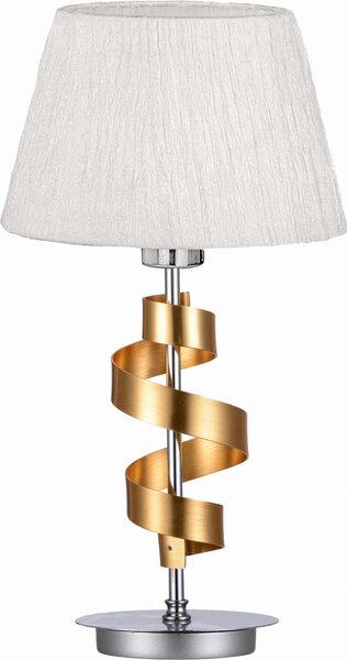 Lampada da tavolo DENIS oro-bianca 1xE27x60W in metallo, dimensioni: 46x25x25 cm, IP20, Candellux