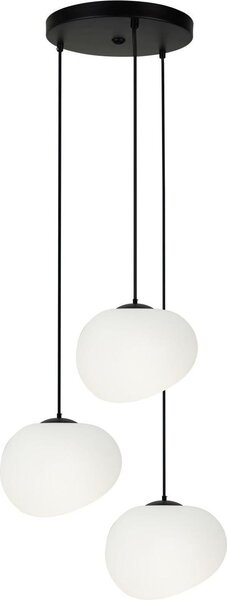 Lampada a sospensione STONES bianco e nero 3xE27x40W in metallo, dimensioni: 120x42x42 cm, IP20, Candellux