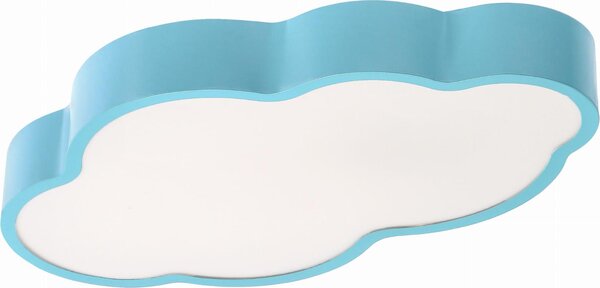 Lampada a soffitto LED per bambini NUVOLA - 18W, 3000-6000K (bianco caldo-freddo), blu / bianco
