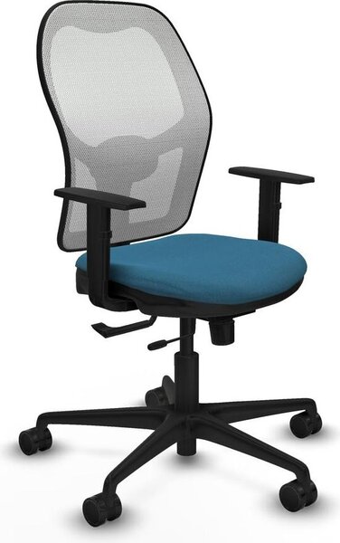 Sedia da ufficio Jorquera Piqueras y Crespo, modello 1D036N0, colore verde petrolio