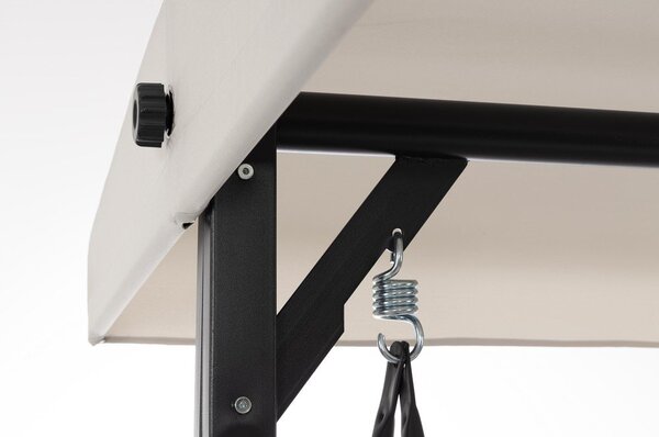 Dondolo da giardino color antracite/beige in metallo Taurus – Bizzotto