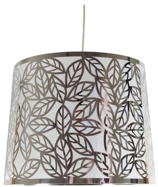 Lampadario a sospensione rotondo moderno ANDROMEDA - 1xE27, 60W, cromato