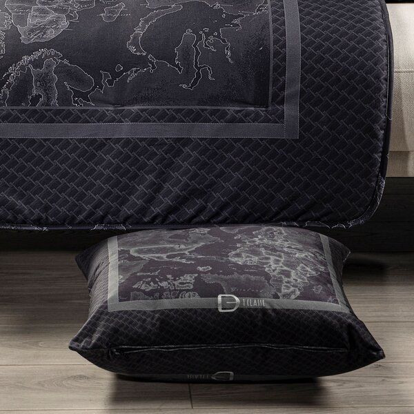 Plaid In Raso Di Cotone Geo Night CM. 130X170 Alviero Martini 1A Classe Geo Caleffi