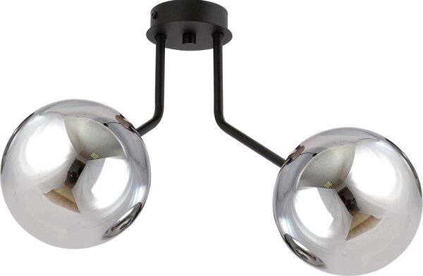 Lampada da soffitto Emibig 2xE14 40W NOVA 2 NERO/GRAFITE 1140/2