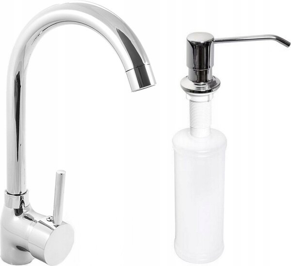 Granitan | KUCHNIA - Rubinetto da cucina - Orientabile a 360° - Cromo - Ottone - Carica in Vetroceramica