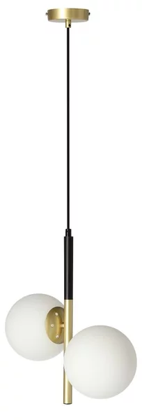 Candellux nero - oro E14 DUO lampada a sospensione 32-01269