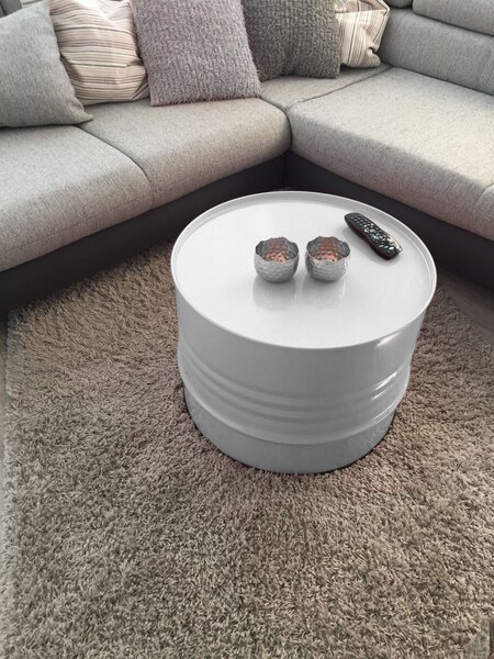 Tavolino di design Barrel Tavolino di design Barrel grigio Ø 57 cm