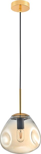 Lampada a sospensione Fellet dorata 1xE27x60W in vetro, dimensioni: 120x25x25 cm, IP20, Italux