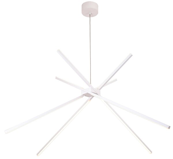 Lampadario a LED SPIDER bianco 33 W, bianco caldo, 2152 lm, metallo, dimensioni: 200 x 114 x 51,5 cm, IP20, Maxlight
