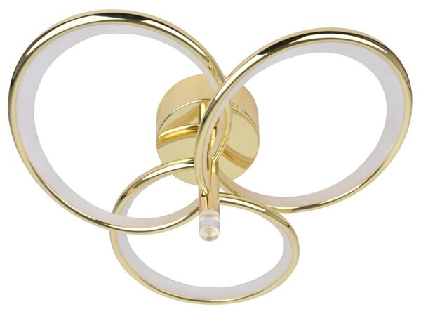 Lampada da soffitto a LED AZINA 30W 3000-4000-6000K 2000lm metallo bianco-oro, dimensioni: 13x59x59 cm, IP20 Light Prestige