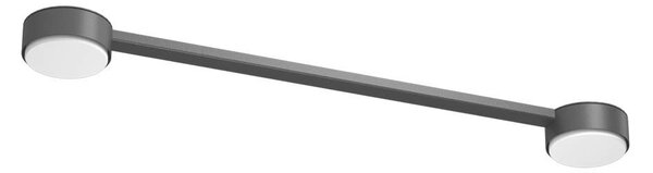 Lampada da soffitto DROP LINE nera 2xGX53x9W in metallo, dimensioni: 3x60x8 cm, IP20, Brosline