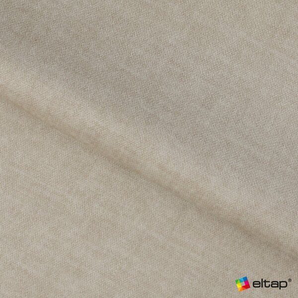 Divano angolare beige allungabile/con contenitore (con penisola a destra/a L) e rivestimento in velluto Barea – ELTAP