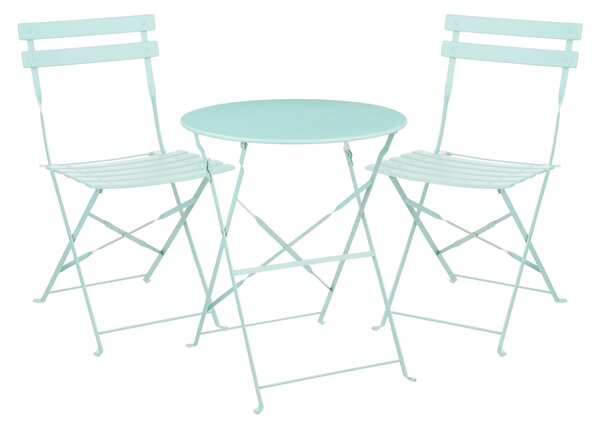 Mica Decorations Laurence set bistrot - set di 3 - metallo - verde chiaro