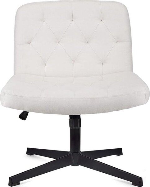 Sedia da ufficio Famanu, modello fisso (senza rotelle) - Design elegante, senza braccioli