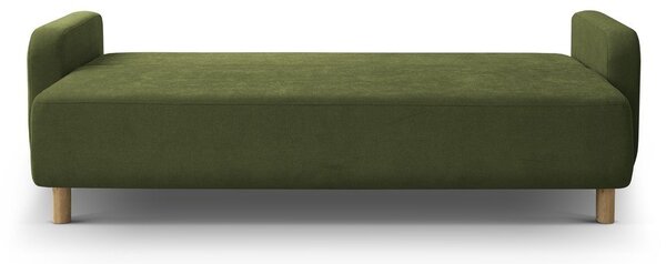 Divano verde allungabile con contenitore 231 cm Elen – Micadoni