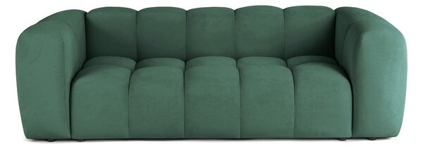 Divano verde con rivestimento in velluto 225 cm Cube – Bonami Selection
