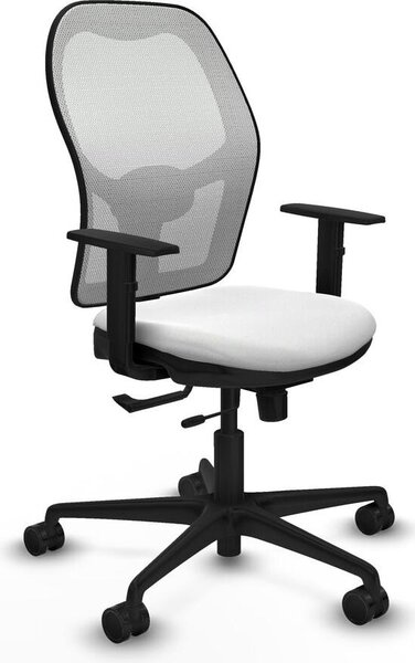 Sedia da ufficio Jorquera Piqueras y Crespo, modello 1D036N0, colore bianco
