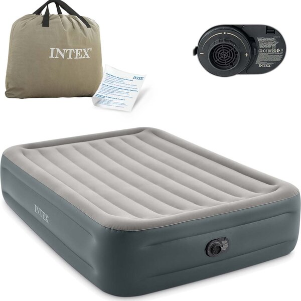 Materasso gonfiabile grande 203x152 cm con pompa incorporata INTEX 64126