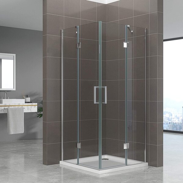 Cabina doccia angolare i-flair 70x100x190 cm in vetro di sicurezza trasparente da 6 mm - DK72