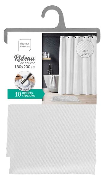 Tenda per doccia 180x200 cm Dotty – douceur d'intérieur