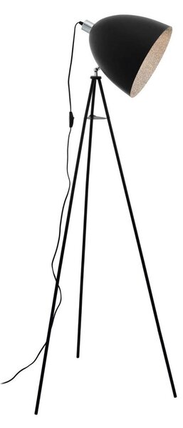 Eglo 79377 - Lampada da terra MAREPERLA 1xE27/60W/230V nera