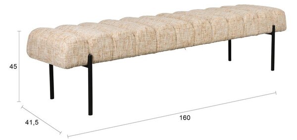 Panchina beige Jethro – White Label