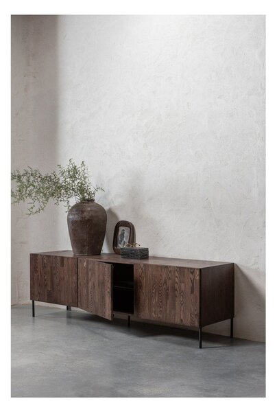 Mobile TV marrone in pino massiccio 180x56x46 cm Bono – WOOOD