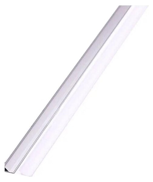 Striscia luminosa a plafone - Kit di montaggio con diffusore - Argento - IP20