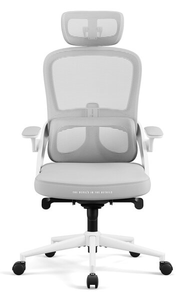 Sedia da ufficio ergonomica grigio chiaro Diablo V-Light