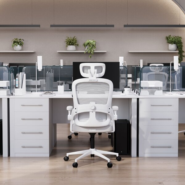 Sedia da ufficio ergonomica grigio chiaro Diablo V-Light