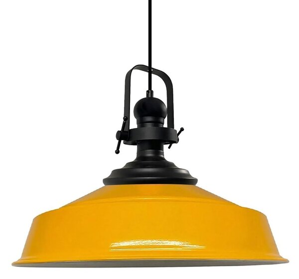 Lampada a sospensione Gelb-Asletl Lampada a sospensione in metallo Ø40 cm, lampada moderna