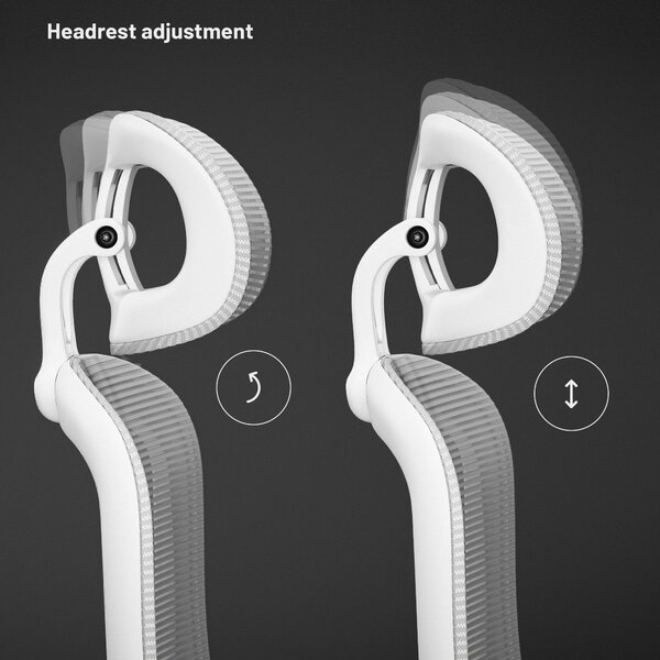 Sedia da ufficio ergonomica grigio chiaro Diablo V-Light