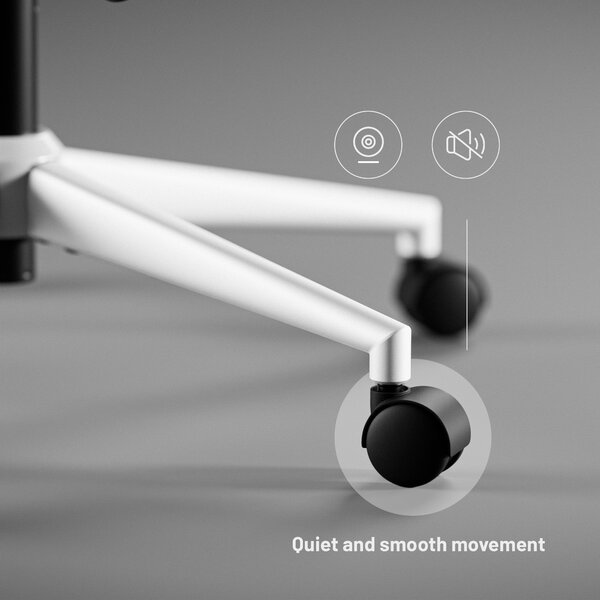Sedia da ufficio ergonomica grigio chiaro Diablo V-Light