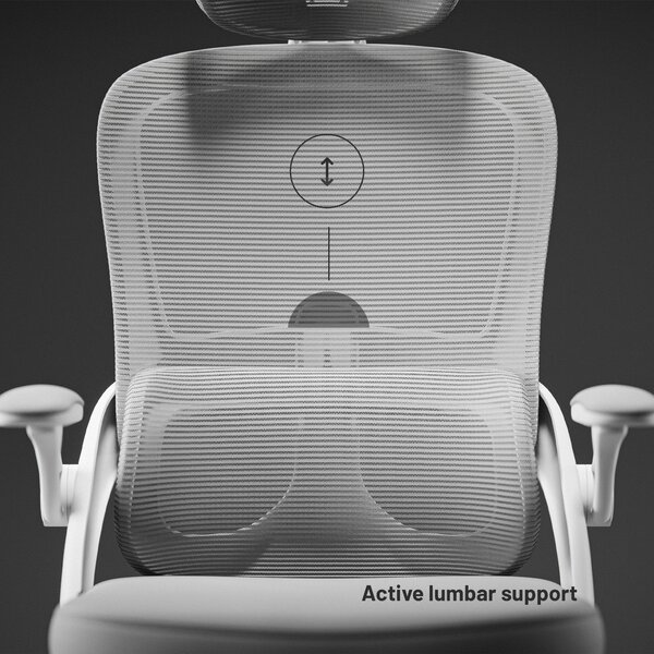 Sedia da ufficio ergonomica grigio chiaro Diablo V-Light